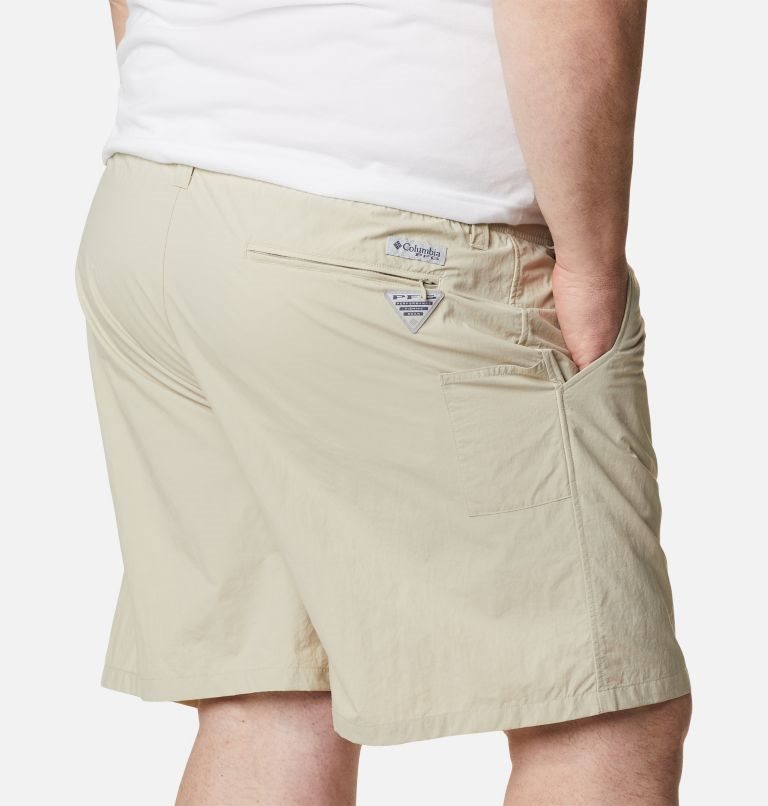 Men's Columbia PFG Backcast III Water Shorts Khaki | Plus Size CA-QCA16